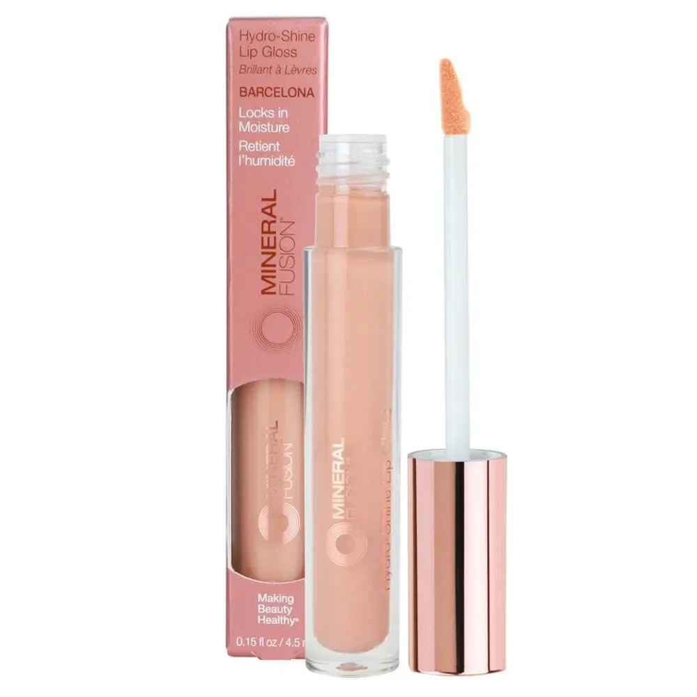 Lot of 3 Mineral Fusion Hydro-Shine Lip Gloss St. Tropez, Kyoto, & Barcelona